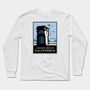 Lifeguard Tower Laguna Beach, CA Long Sleeve T-Shirt